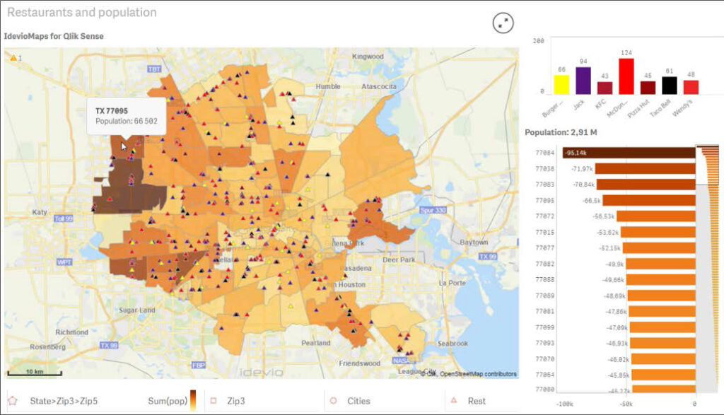 Qlik Geoanalytics Analisi Dati Geospaziale