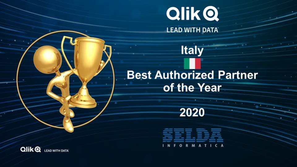 SELDA è stata nominata Best Authorized Partner Qlik® dell'Anno 2020 per l'Italia!