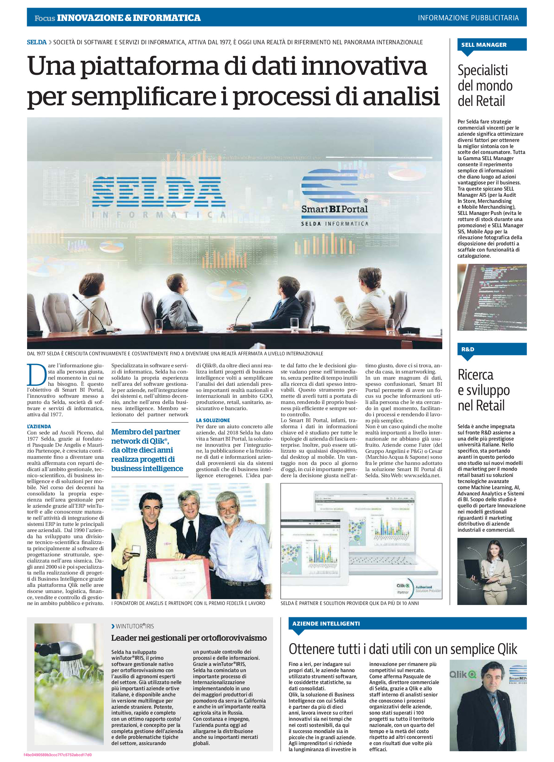 Focus "Innovazione e Informatica" - La Repubblica SELDA Informatica